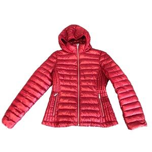 Red Calvin Klein Puffer Jacket